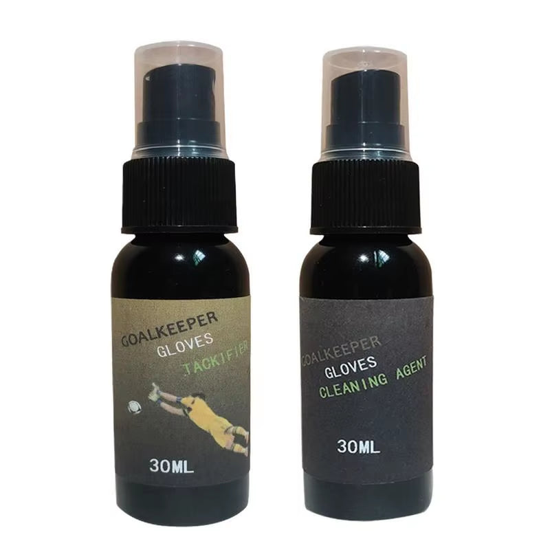 Football Gloves Spray 30Ml Goalkeeper Tackifier Non-Slip Gloves Cleaning Agent Football Grip Spray for Enhanced Sticky 1 Fl Oz